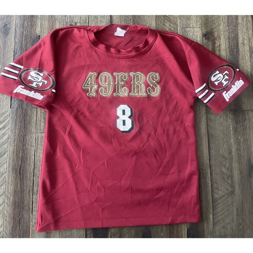 Vintage San Francisco 49ers Steve Young Jersey Youth Medium Red NFL Football 90s